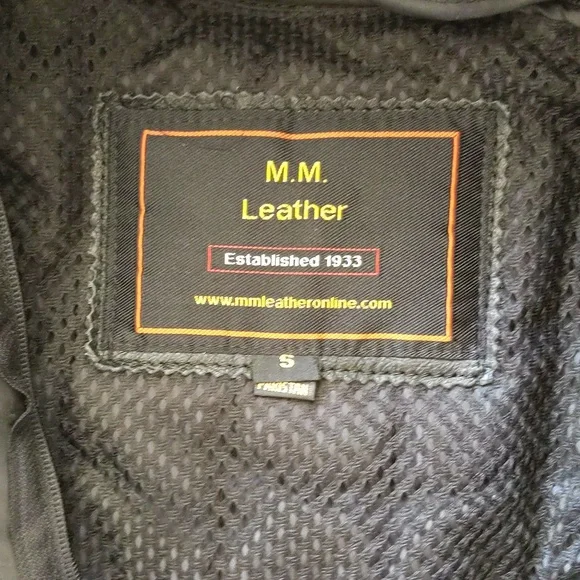 Women's M&M Leather Black Leather Motorcycle Riding Jacket - Picture 5 of 7